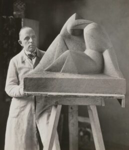 Arnold Ronnebeck with Grief Model c1925