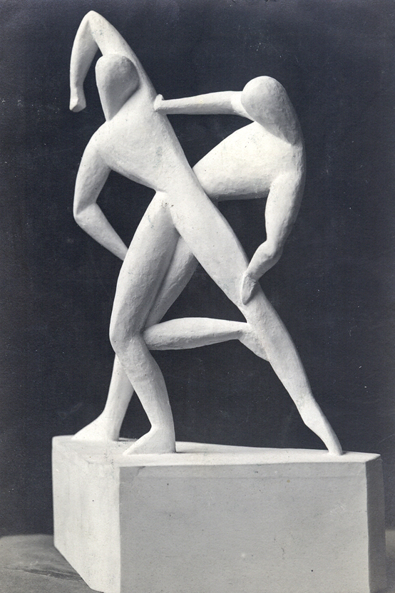 Arnold Ronnebeck, The Combatants, plaster, 1921