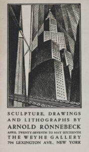 Arnold Ronnebeck Weyhe Gallery 1925 p1