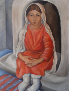 Taos Indian Child by Louise Harrington Emerson, 1925.