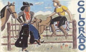 Colorado #2, gouache and graphite on paper, c1941-42