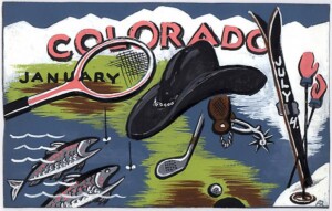 Arnold Ronnebeck, Colorado Sports, gouache on paper, c1941-42