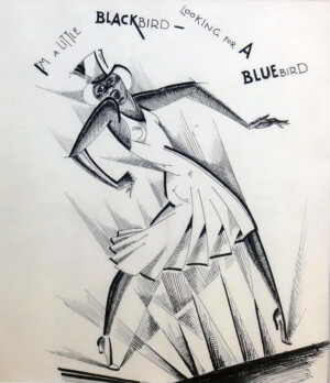Arnold Ronnebeck, I'm a Little Blackbird (aka Florence Mills), ink on paper, 1924