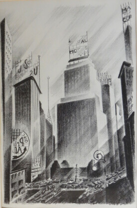 Arnold Ronnebeck, Columbus Circle, 1929