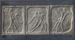 Arnold Ronnebeck, Dancing Youths, plaster, 1920