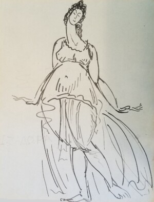 Arnold Ronnebeck, Isadora Duncan, Andante, nk on paper, 1912