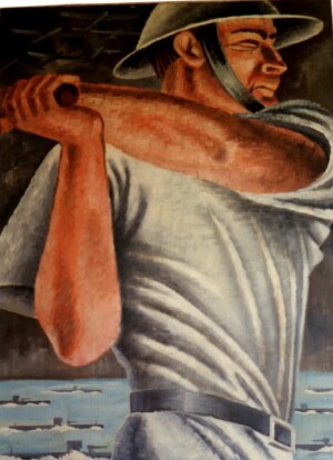 Arnold Ronnebeck, Keep the Hell Out, oil on canvas, c1940s, Private Collection