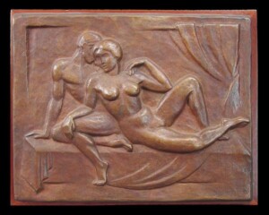 Arnold Ronnebeck, Lovers, bronze, 1925