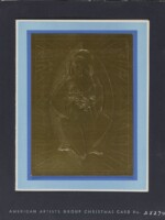Madonna and Child AAG Holiday Card, c1940 Arnold Ronnebeck, Madonna and Child AAG Holiday Card, c1940