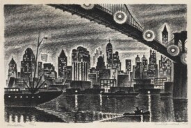 Arnold Ronnebeck, Manhattan Twilight, 1928