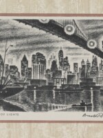 Pageant of Lights AAG Holiday Card, c1938 Arnold Ronnebeck, Pageant of Lights AAG Holiday Card, c1938