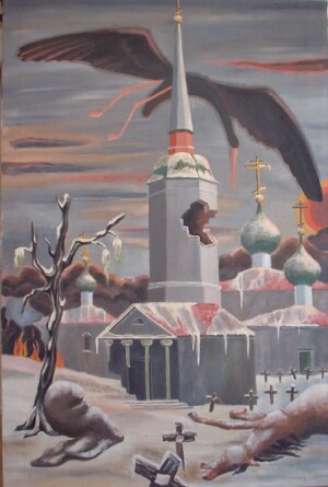 Arnold Ronnebeck, Pskov, oil on canvas, c1940s