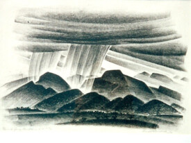 Arnold Ronnebeck, Rain Over Jemez Mountains, 1931