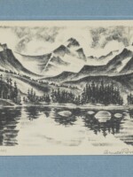 Red Rock Lake AAG Holiday Card, 1935 Arnold Ronnebeck, Red Rock Lake AAG Holiday Card, 1935