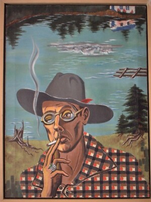 Arnold Ronnebeck, Self Portrait at Thorn Lake, c1943