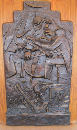 Arnold Ronnebeck, Trio and Tone Shapes, plaster 1938, bronze casting 2007