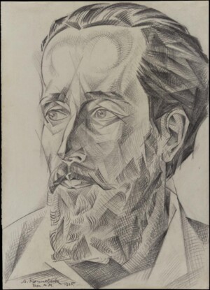 Arnold Ronnebeck, Portrait of a Man, Taos, NM, graphite on paper, 1925, Chrysler Museum of Art