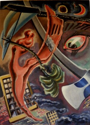 Arnold Ronnebeck, Visions of a Schizophrenic, oil on canvas, c1942